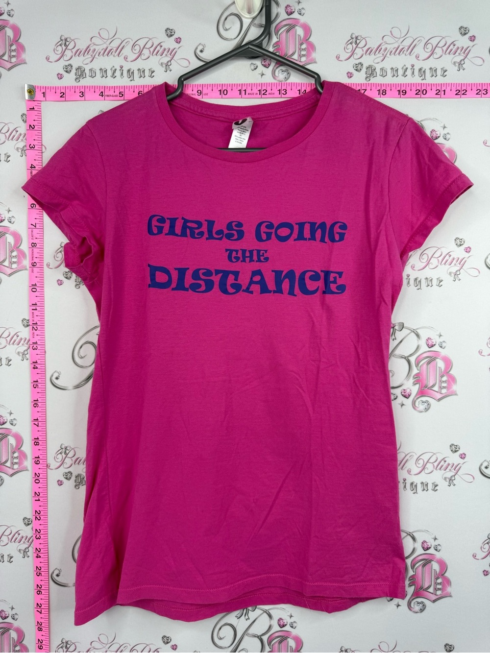 Bang on tee tshirt girls Going The Distance Hot Pink Graphic Tee